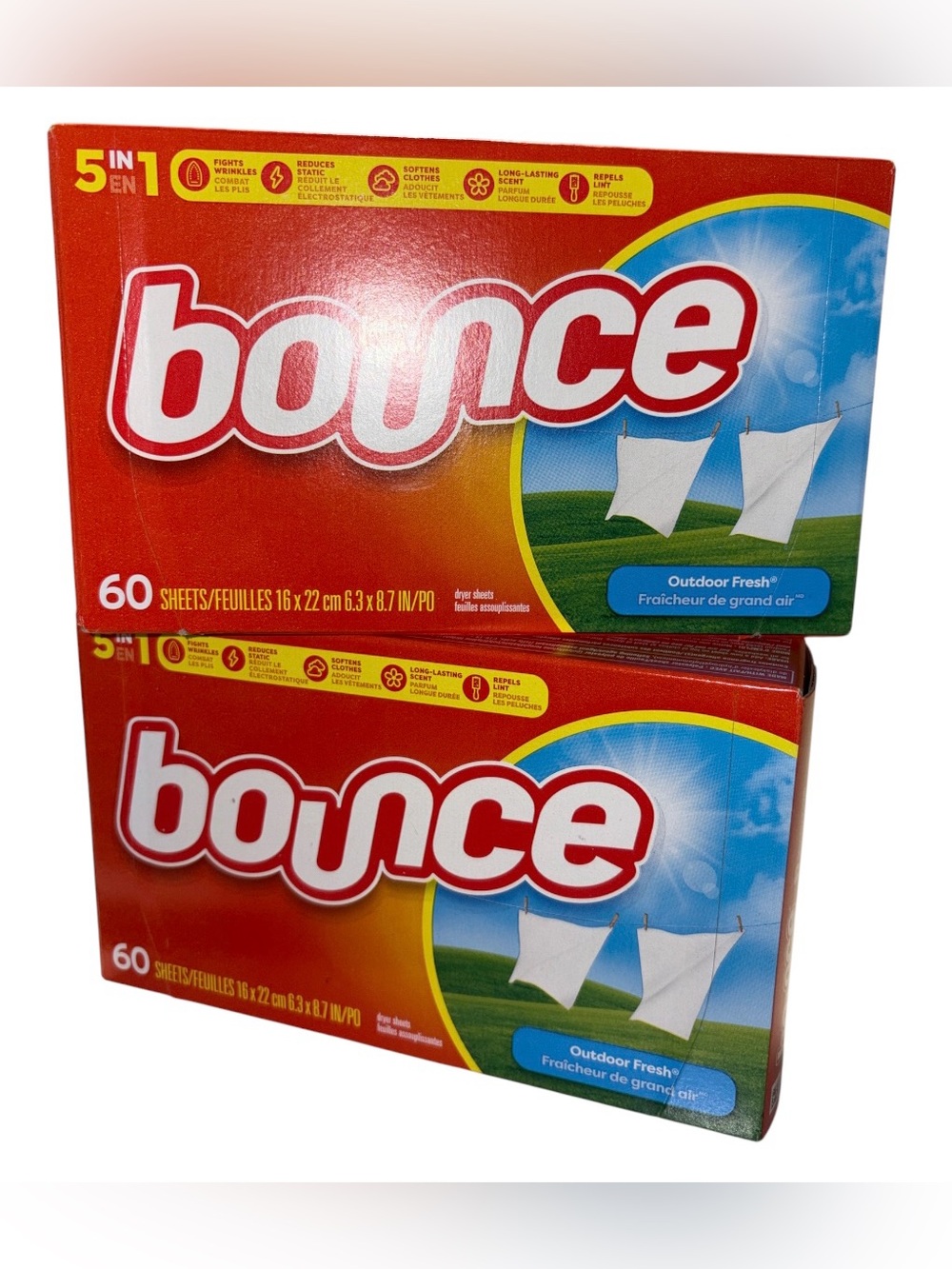 Bounce Outdoor Fresh Dryer Sheets - (120 Count total)